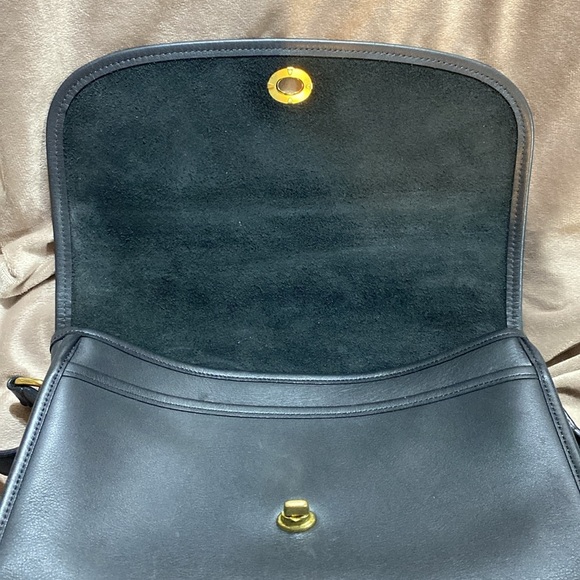 Vintage Coach City Bag 9790 Legacy black leather excellent condition - Picture 12 of 14
